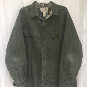 L.L. Bean Men's heavyweight flannel-lined XL